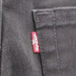 Levi's 512 Red Tab W28 L28 Tapered Leg Slim Fit Black Denim Jeans