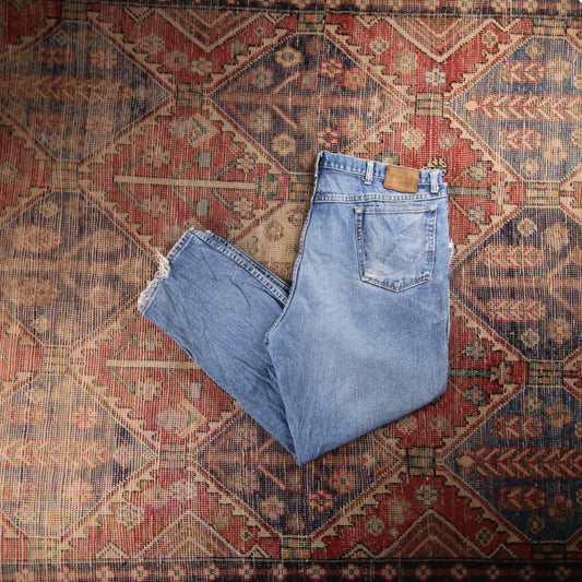 Wrangler W42 L29 Relaxed/Baggy Blue Denim Jeans