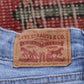 Levi's 721 Red Tab W24 L28 Skinny Classic Ripped Style Blue Denim Jeans