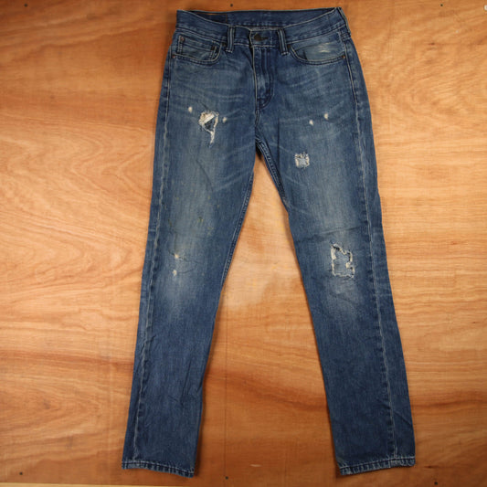 Levi's 511 Red Tab W32 L33 Slim Fit Blue Denim Jeans