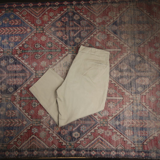 Dickies 874 W38 L25 Straight Leg Beige Cotton Blend Trousers