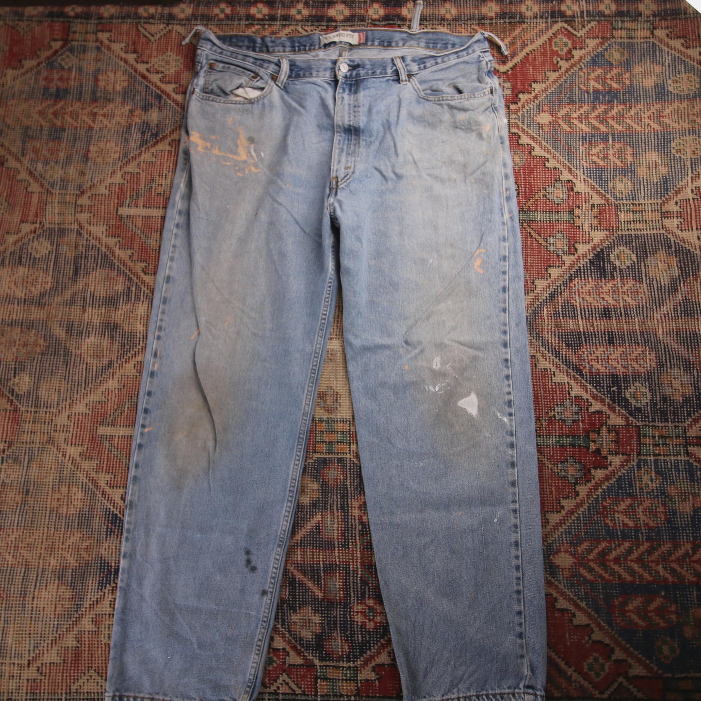 Levi's 550 W40 L30 Tapered Leg Relaxed Fit Blue Denim Jeans