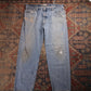 Levi's 550 W40 L30 Tapered Leg Relaxed Fit Blue Denim Jeans