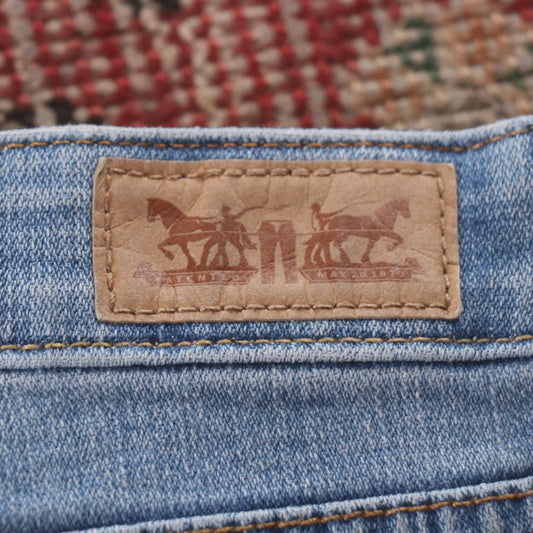 Levi's 721 Red Tab W30 L31 Straight Leg Blue Denim Jeans