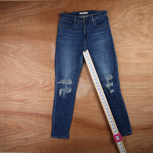 Levi's 721 Red Tab W28 L27 Skinny Blue Denim Jeans
