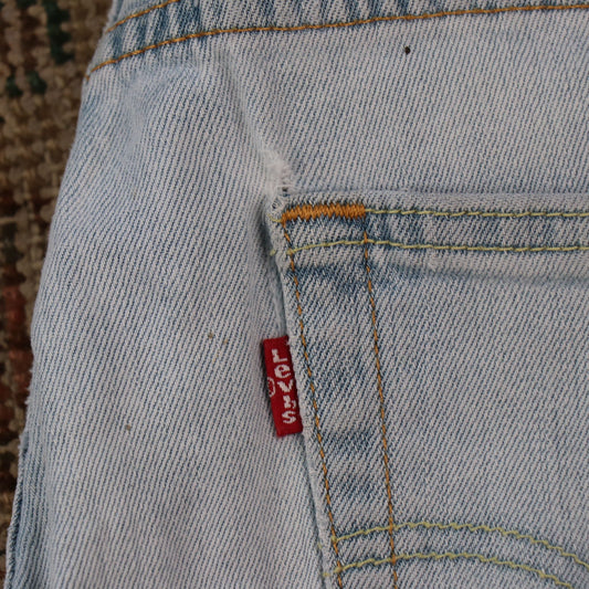 Levi's W26 L27 Straight Leg Blue Denim Jeans