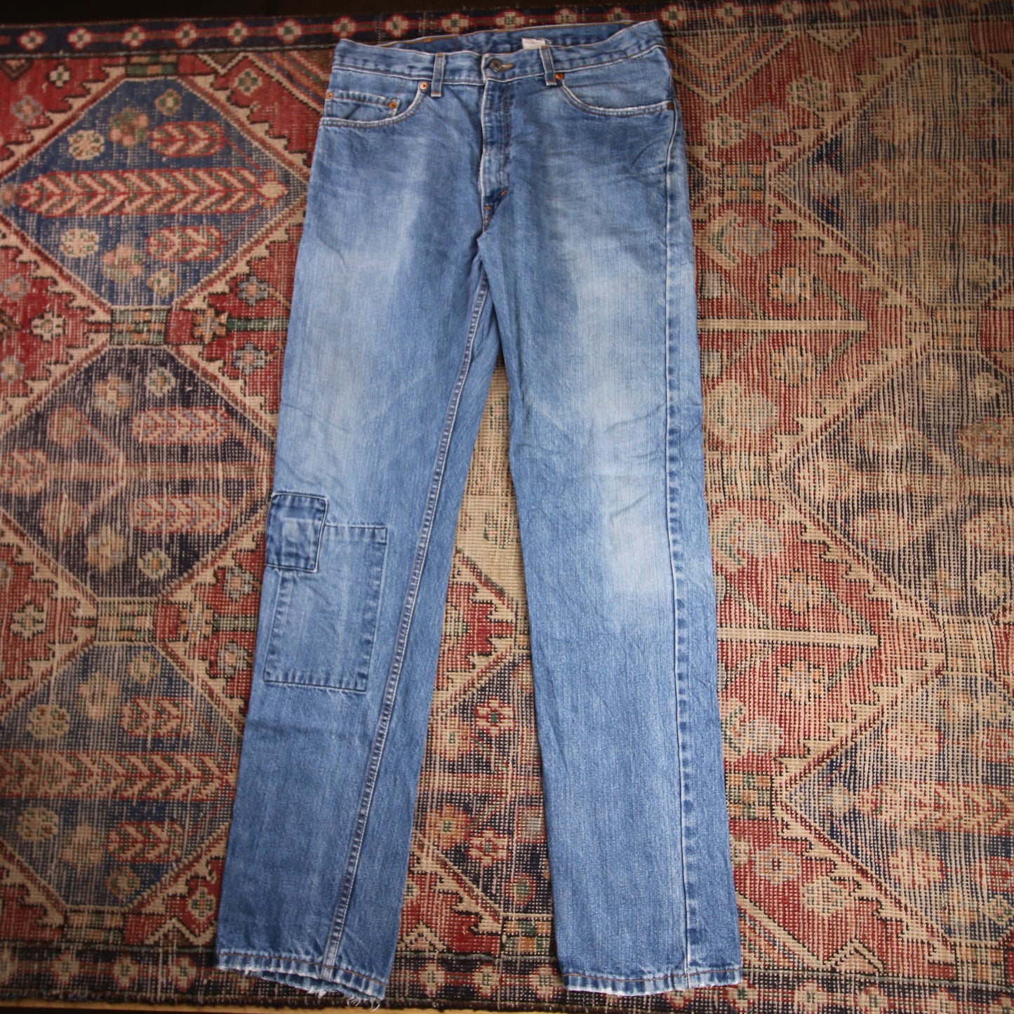 Levi's 505 W32 L33 Straight Leg Regular Fit Blue Denim Jeans