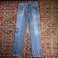 Levi's 505 W32 L33 Straight Leg Regular Fit Blue Denim Jeans