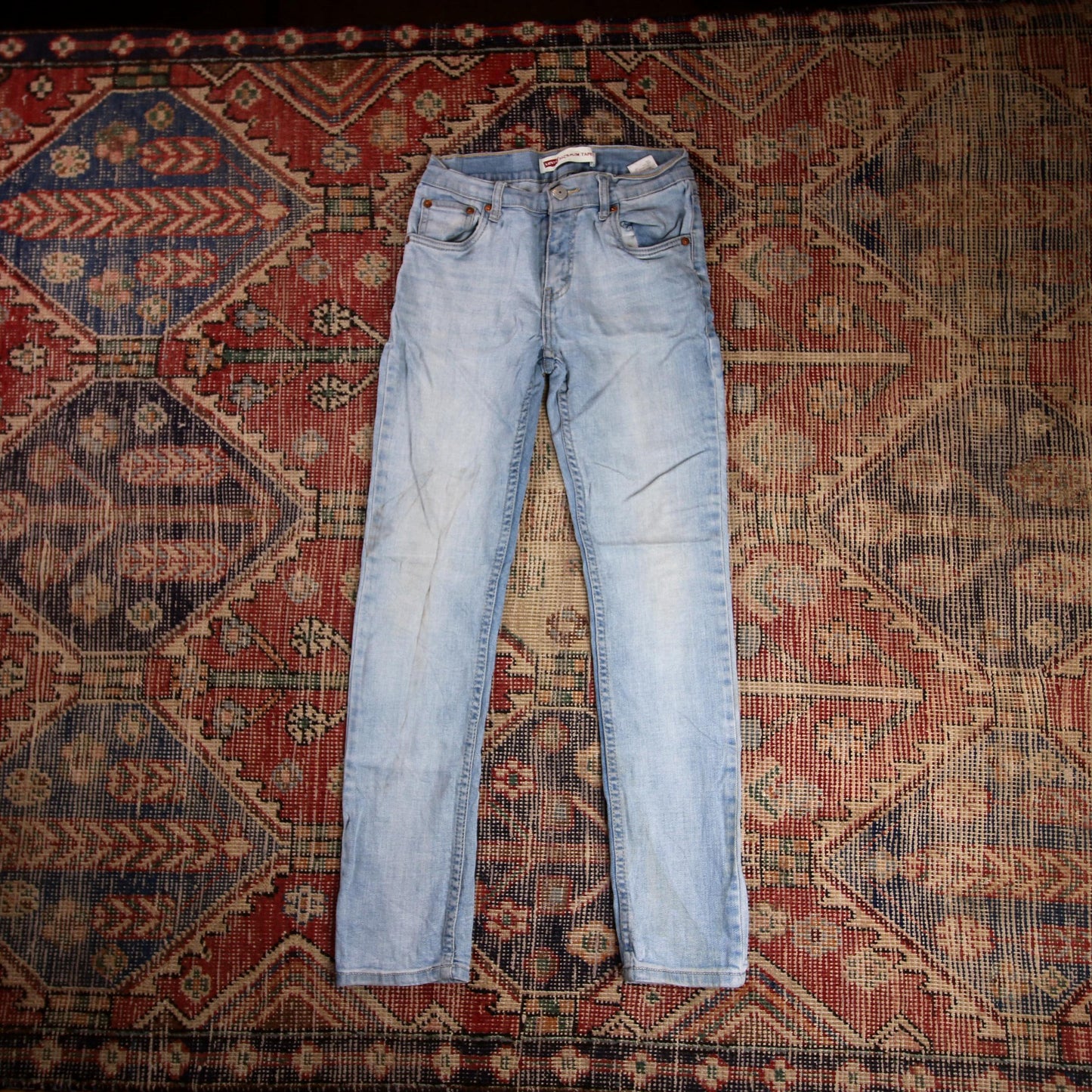 Levi's 512 W24 L26 Tapered Leg Slim Fit Blue Denim Jeans