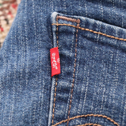 Levi's W30 L26 Bootcut Blue Denim Jeans