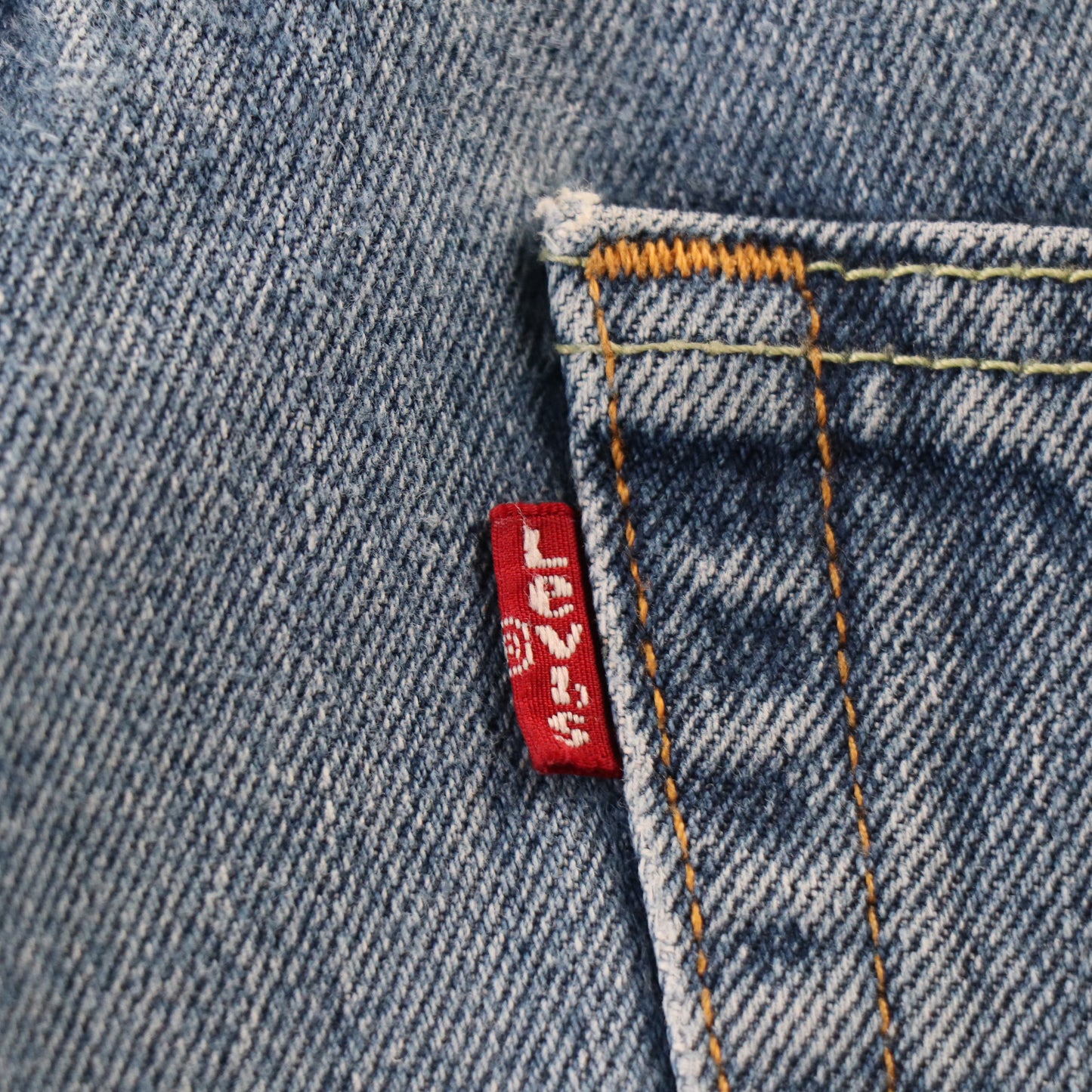 Levi's 505 Red Tab W32 L33 Straight Leg Regular Fit Blue Denim Jeans