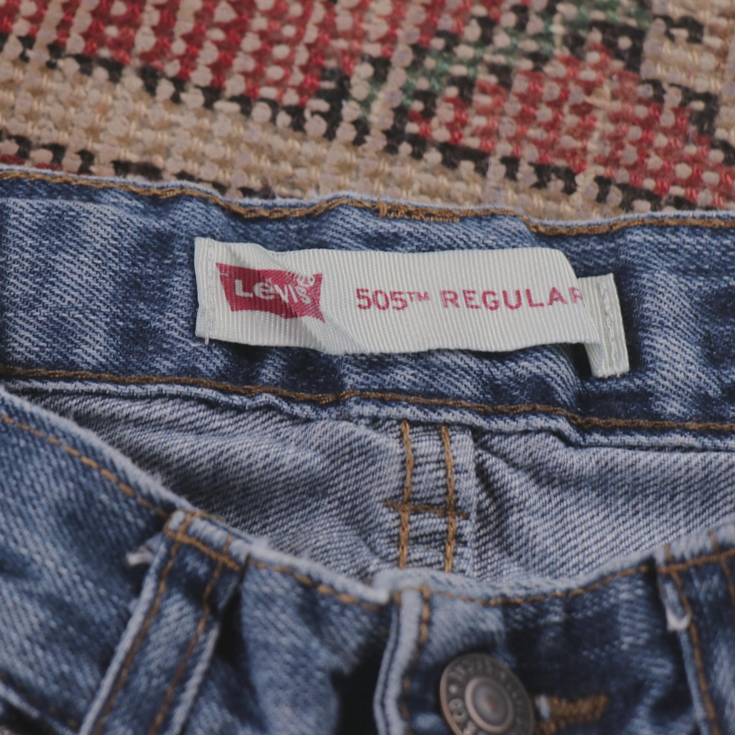 Levi's W26 L25 Straight Leg Blue Denim Jeans