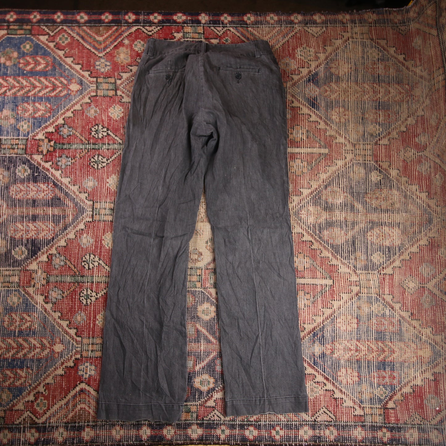 Lee W30 L31 Straight Leg Loose Fit Grey Denim Jeans