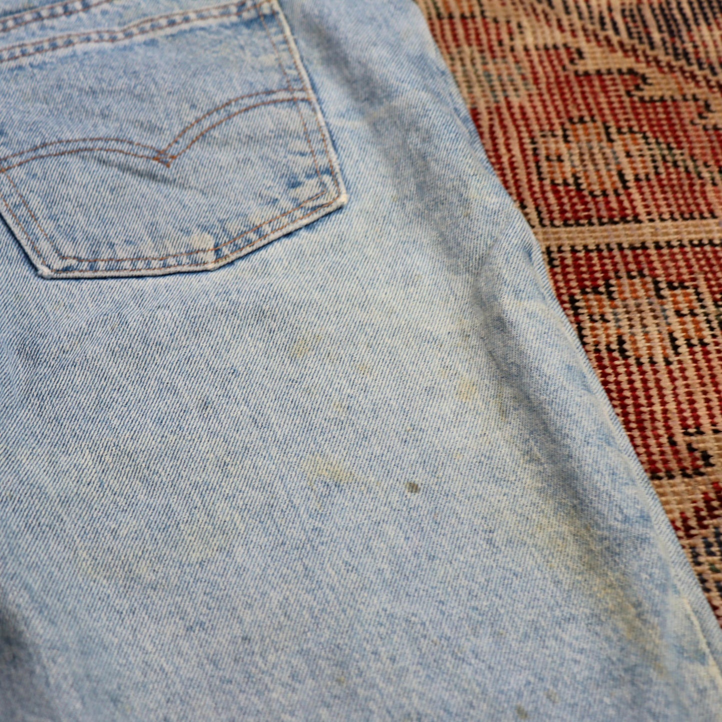 Levi's Orange Tab W40 L30 Tapered Leg Relaxed Fit Blue Denim Jeans