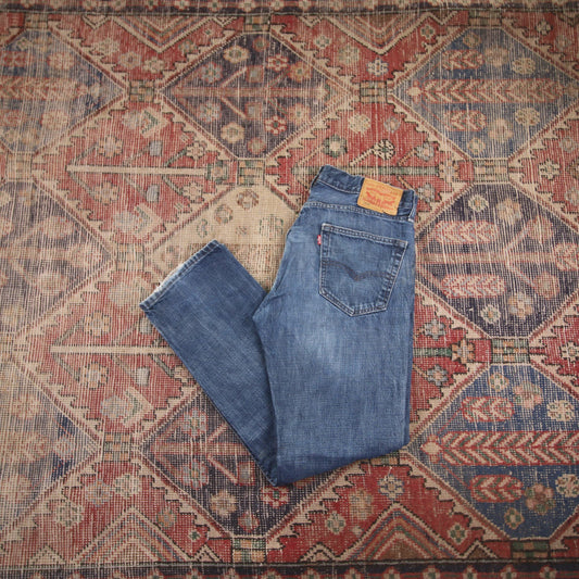Levi's 505 W32 L30 Straight Leg Regular Fit Blue Denim Jeans
