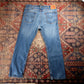 Levi's 513 W36 L28 Straight Leg Slim Fit Blue Denim Jeans