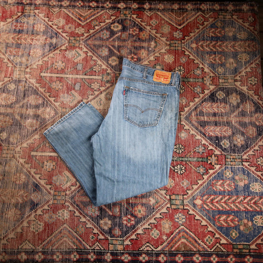 Levi's 559 W42 L26 Straight Leg Relaxed Fit Blue Denim Jeans