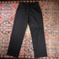 IZOD W34 L33 Straight Leg Black Cotton Blend Trousers