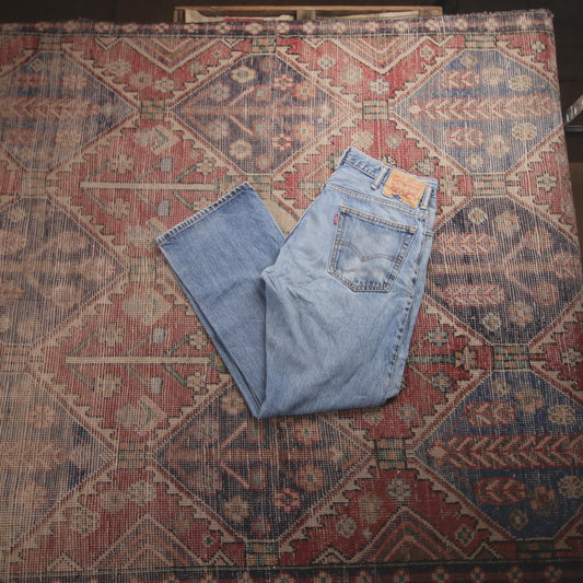 Levi's W32 L28 Straight Leg Blue Denim Jeans