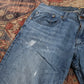 Wrangler W36 L29 Straight Leg Blue Denim Jeans