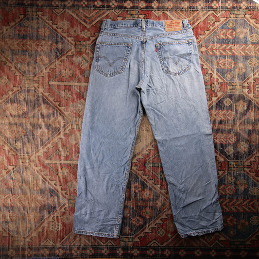 Levi's 501 Red Tab W34 L30 Original Fit Blue Denim Jeans