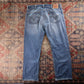 Levi's 505 Red Tab W38 L30 Straight Leg Regular Fit Blue Denim Jeans