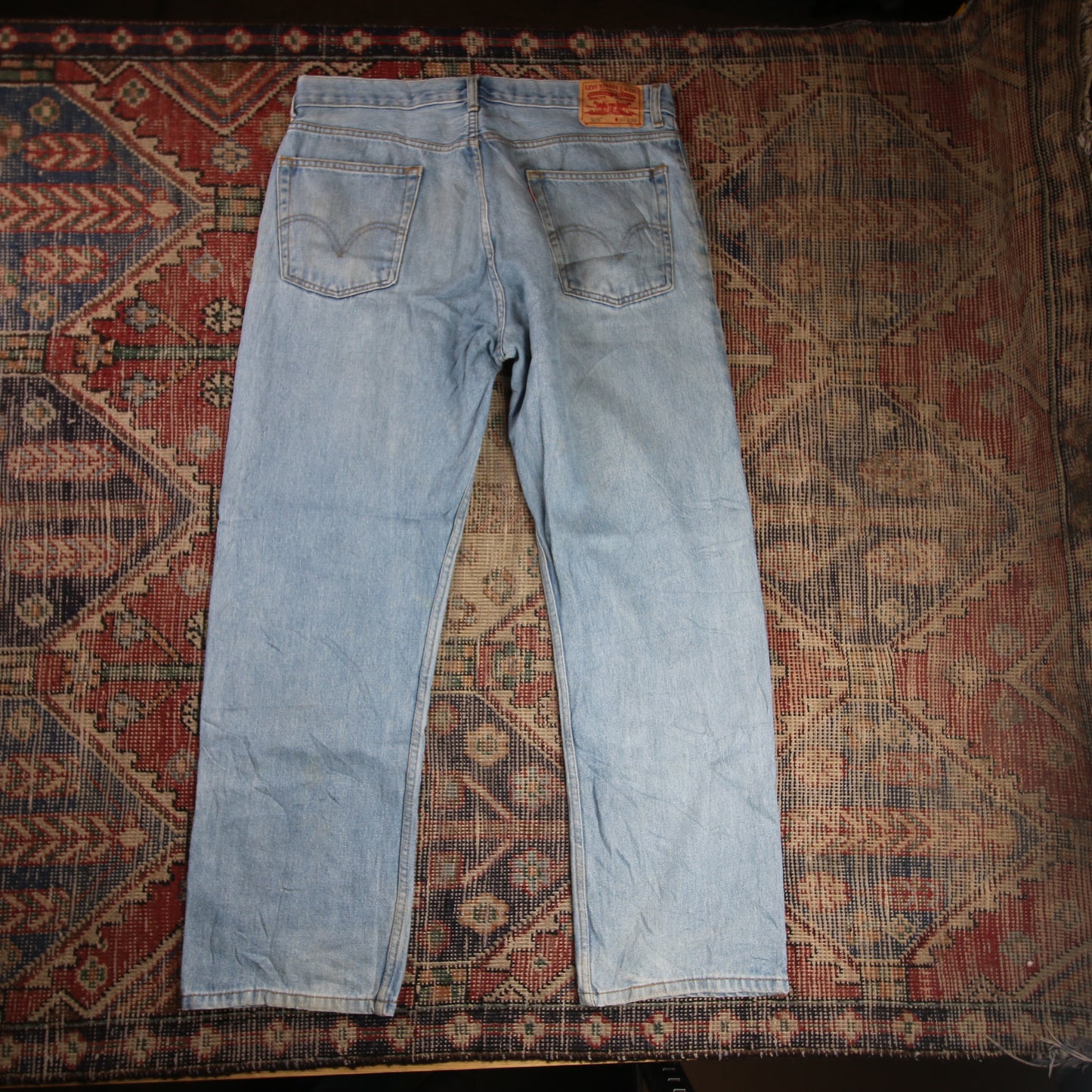 Levi's 505 W36 L29 Straight Leg Regular Fit Blue Denim Jeans
