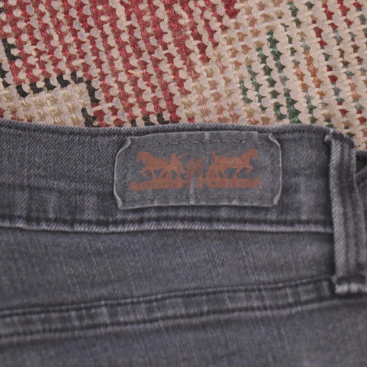 Levi's W30 L28 Straight Leg Black Denim Jeans