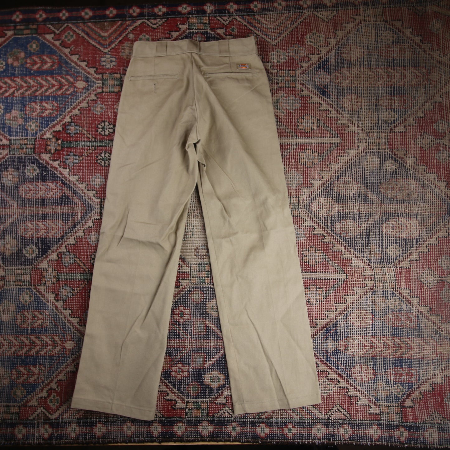 Dickies 874 W28 L29 Straight Leg Blue Cotton Blend Trousers