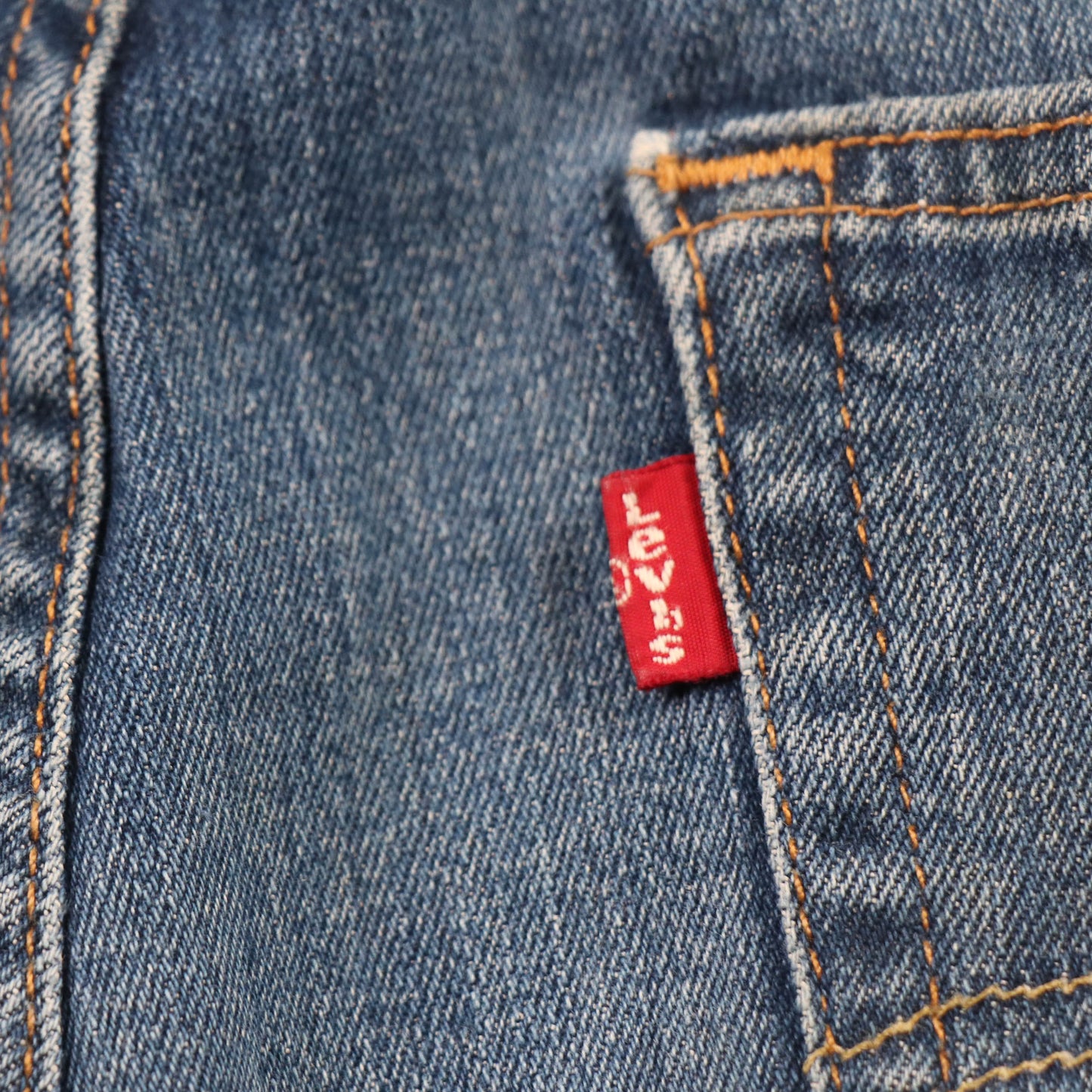 Levi's 505 Red Tab W34 L31 Straight Leg Regular Fit Blue Denim Jeans