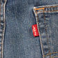 Levi's 505 Red Tab W34 L31 Straight Leg Regular Fit Blue Denim Jeans