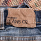 Wrangler W34 L31 Straight Leg Slim Fit Classic Ripped Style Blue Denim Jeans