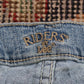Lee W36 L27 Straight Leg Loose Fit Blue Denim Jeans