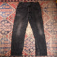 Lee W34 L30 Straight Leg Regular Fit Black Denim Jeans