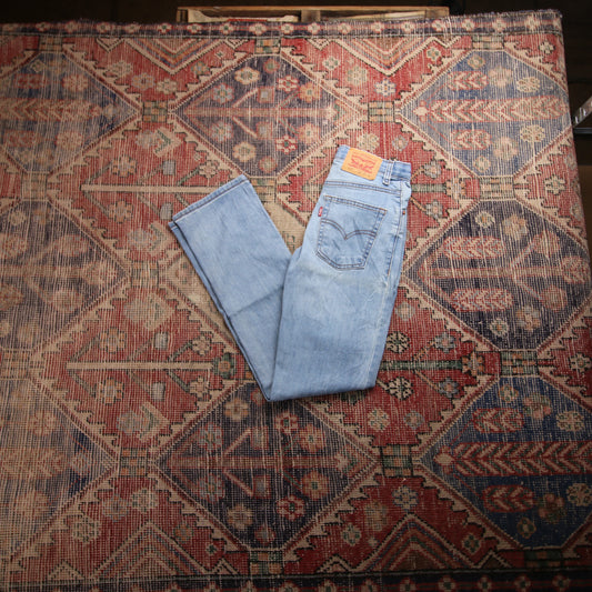 Levi's 514 W26 L28 Straight Leg Blue Denim Jeans