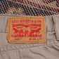 Levi's 505 W34 L29 Straight Leg Regular Fit Distressed Style Beige Denim Jeans