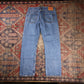 Levi's 505 W34 L29 Straight Leg Regular Fit Blue Denim Jeans