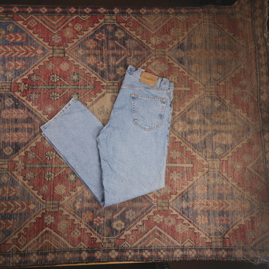 Levi's Signature W38 L30 Straight Leg Loose Fit Blue Denim Jeans
