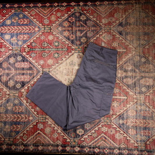 Dickies Double Knee W40 L30 Cargo Grey Cotton Blend Trousers