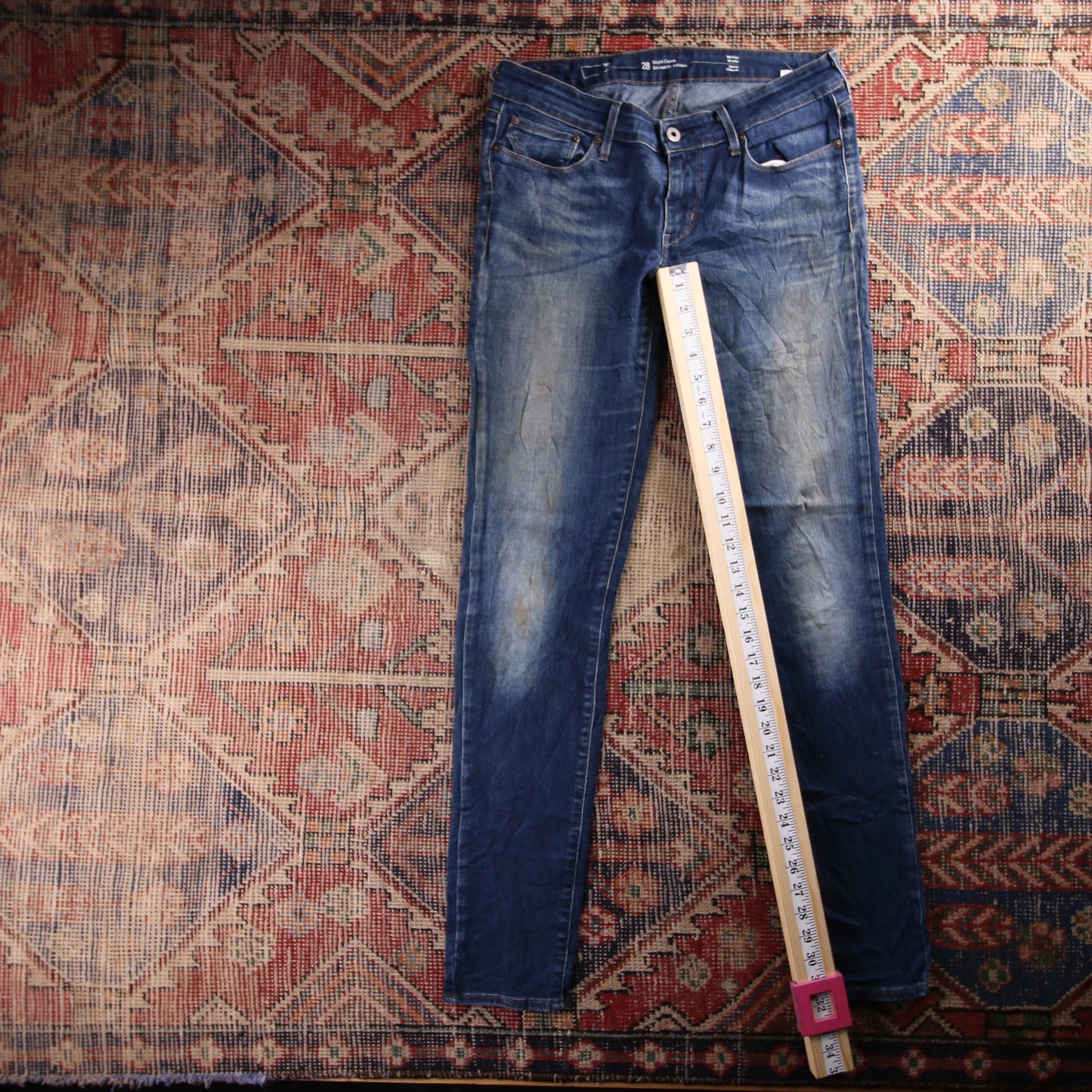 Levi's 337 Red Tab W32 L32 Slim Skinny Blue Denim Jeans