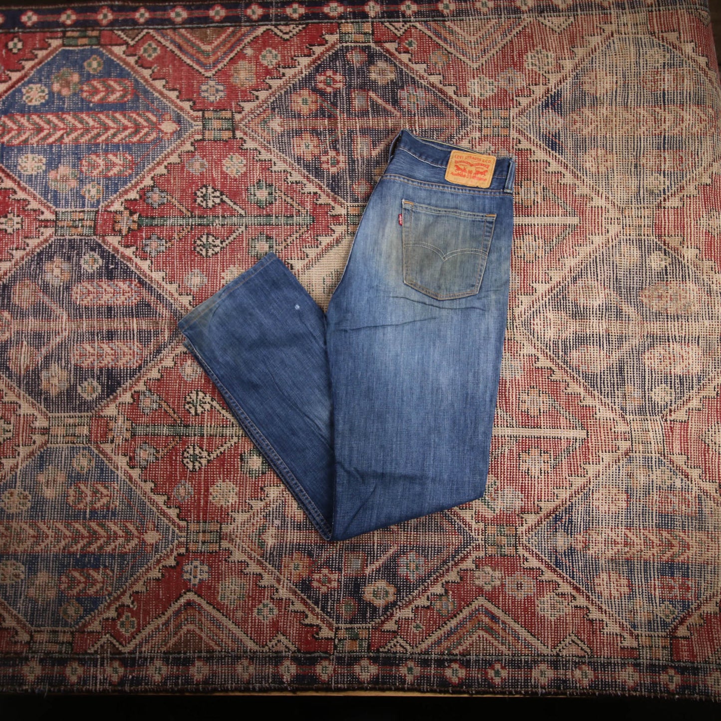 Levi's 514 W34 L32 Straight Leg Blue Denim Jeans