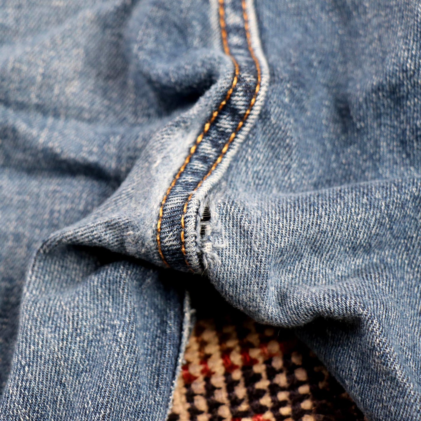 Levi's 502 W34 L30 Tapered Leg Regular Fit Classic Ripped Style Blue Denim Jeans