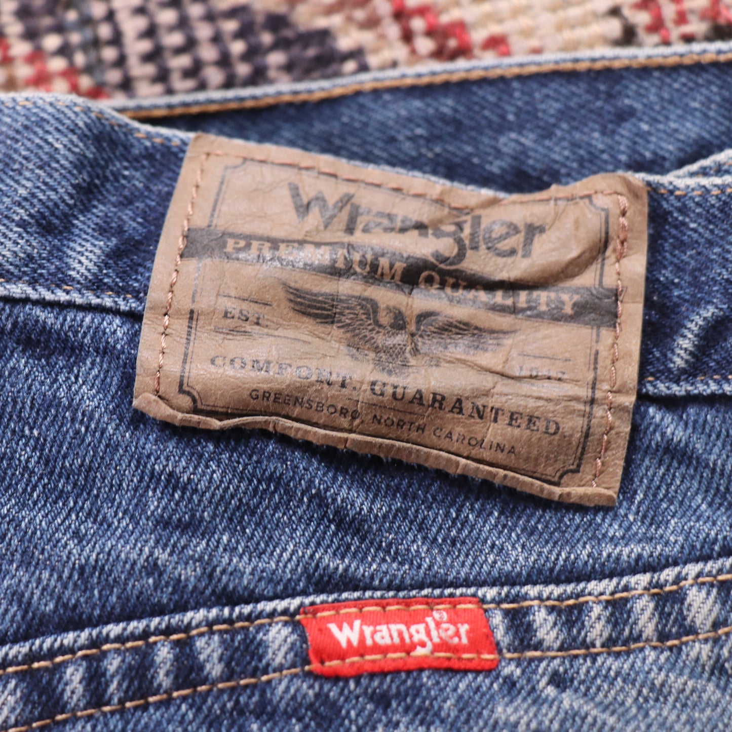 Wrangler W28 L31 Straight Leg Blue Denim Jeans