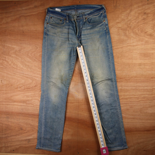 Levi's 511 Red Tab W34 L31 Slim Fit Blue Denim Jeans