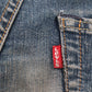 Levi's 502 Red Tab W28 L32 Tapered Leg Regular Fit Blue Denim Jeans