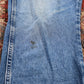 Wrangler W38 L31 Straight Leg Relaxed Fit Blue Denim Jeans