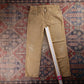 Levi's 514 Red Tab W32 L29 Straight Leg Beige Denim Jeans