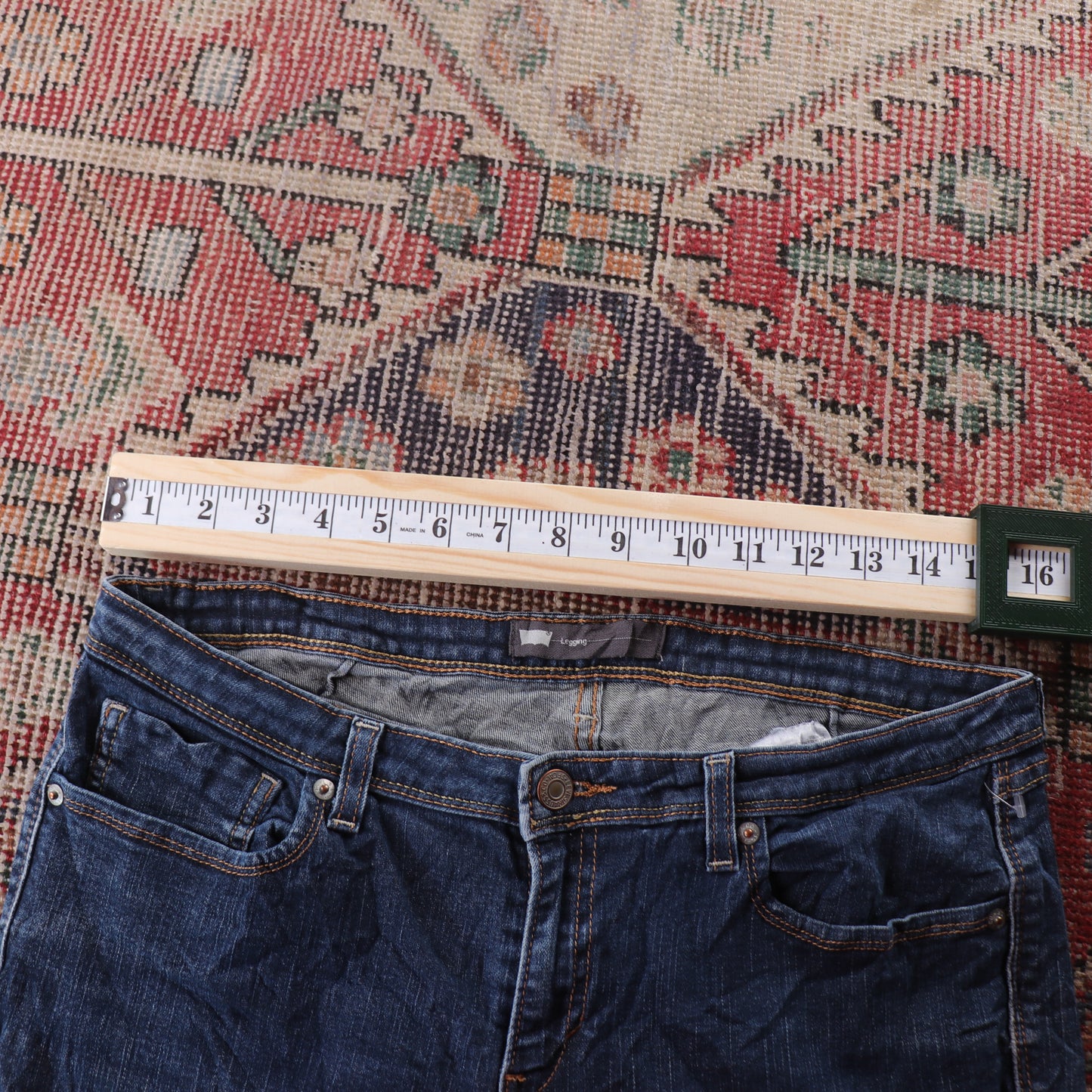 Levi's 711 Red Tab W32 L24 Skinny Blue Denim Jeans