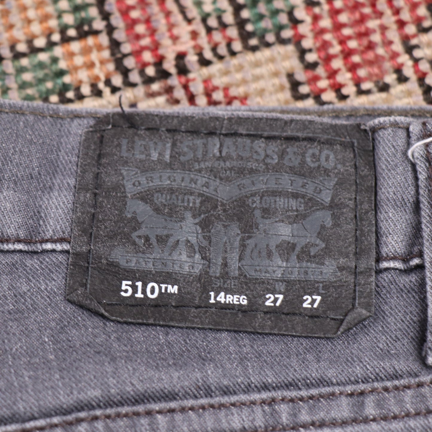 Levi's 510 W26 L26 Skinny Grey Denim Jeans
