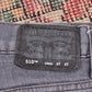 Levi's 510 W26 L26 Skinny Grey Denim Jeans